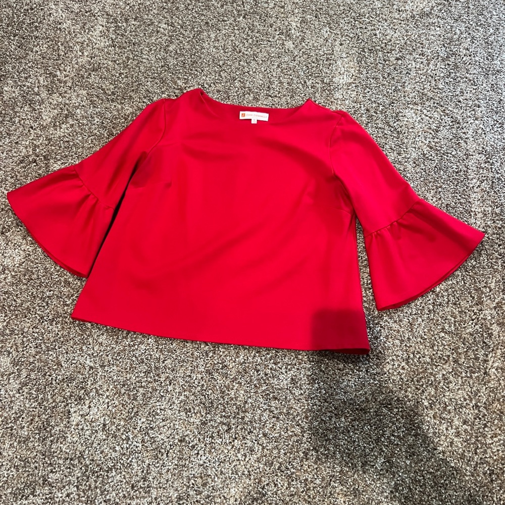 Jude Connally Vibrant Red Shirt